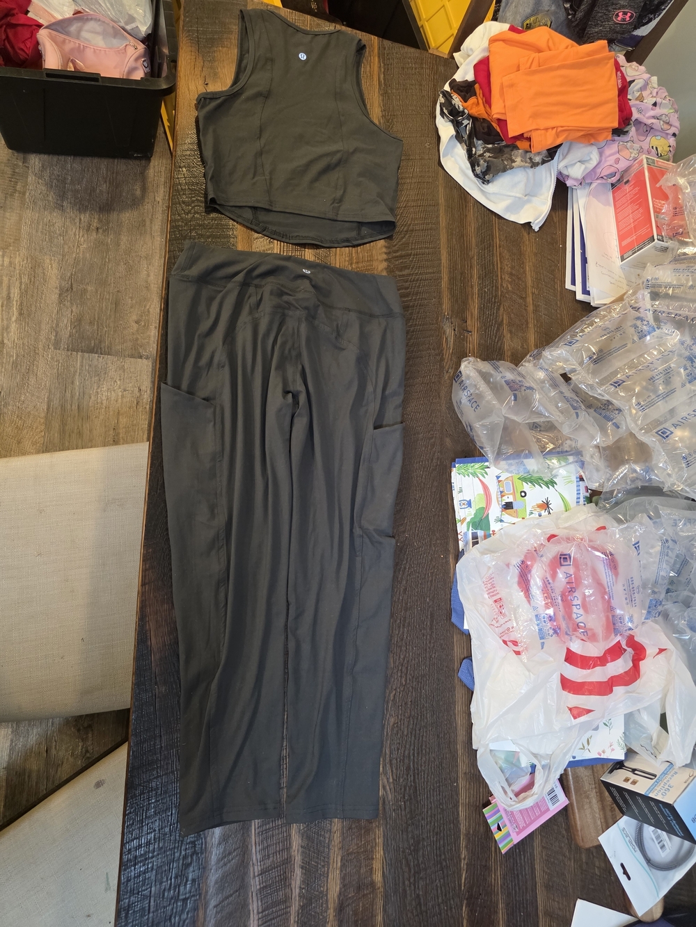 lululemon athletica Charcoal/Black Track Joggers with Side Pockets